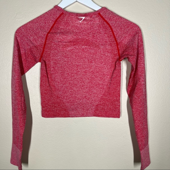 Gymshark Womens Vital Seamless Long Sleeve Cropped Shirt Size XS - Picture 5 of 7
